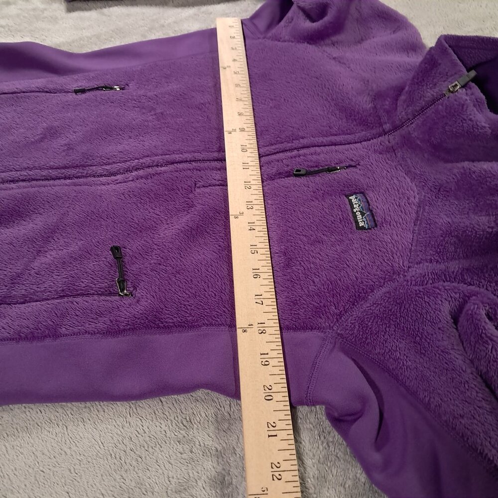 Patagonia R2 Fleece Jacket Women Medium Purple Full Zip Pockets 25146 - Picture 7 of 9